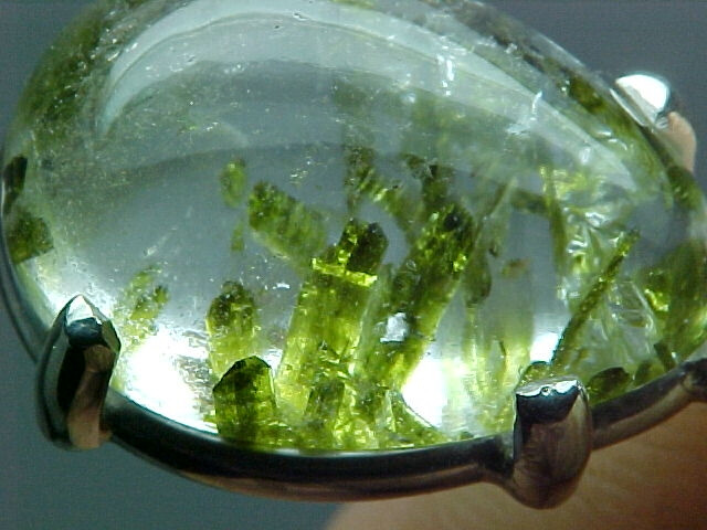 Epidote inclusions in Quartz