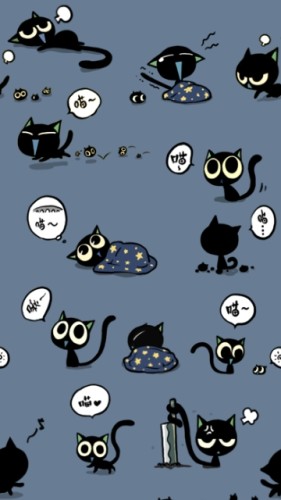 罗小黑背景图安卓手机壁纸 360x640