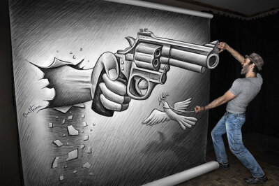 Ben Heine的大尺寸3D画（Large-Scale 3D Drawings by Ben Heine）