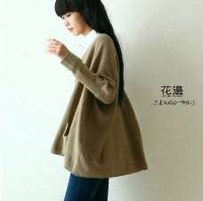 特！|一场梦游出行。宽松摆小口袋。文艺松松垮垮毛衣开衫