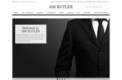 国外漂亮的电子商务网站 http://www.mr-butler.com/