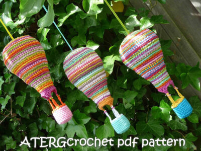 Crochet pdf pattern AIR BALLOON by ATERGcrochet