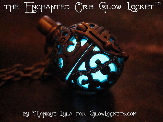 Steampunk Fairy Orb Glow Locket