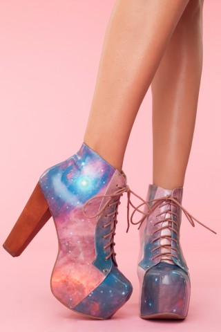 Jeffrey Campbel Lita Platform Boot Cosmic星空高跟鞋