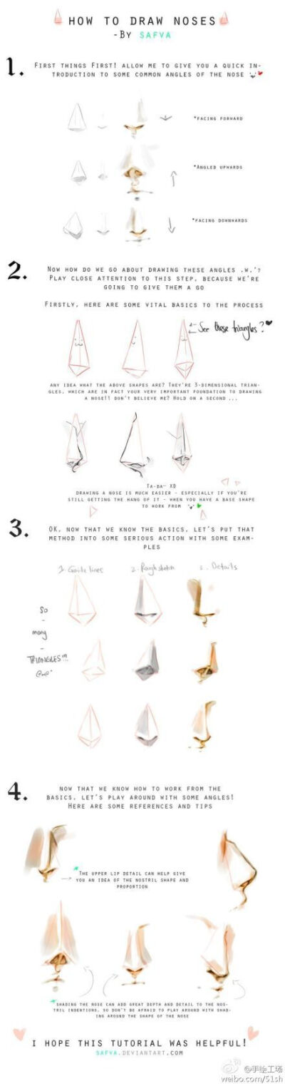 我又来了，鼻子的画法。@CCI中国动漫插...