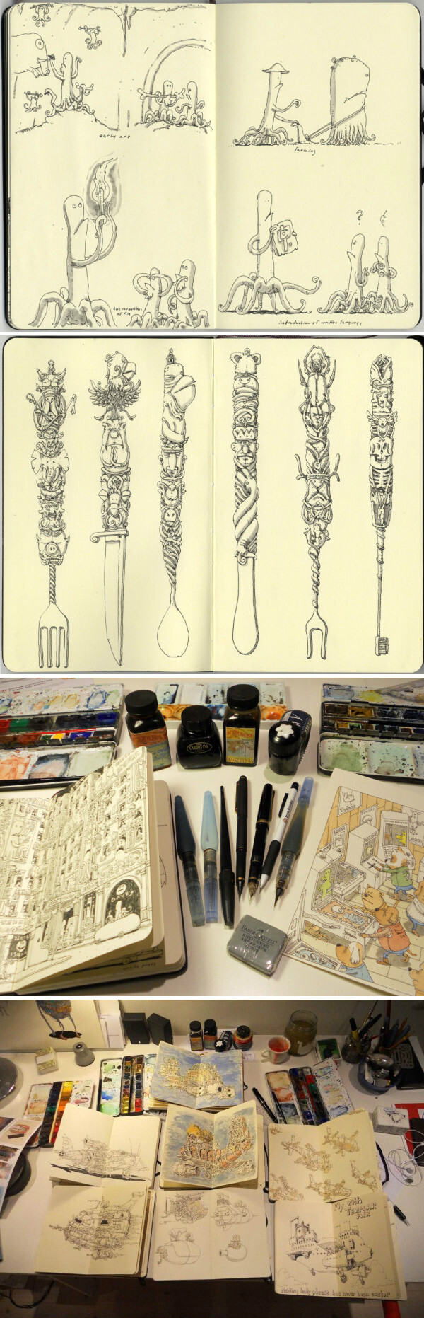 国外牛人的涂鸦本~超赞!!!