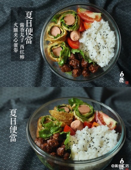 【四季便当】爱美食爱做饭，来自豆瓣一个神奇的男人为自己做的便当，色香味俱佳阿，这就是浓厚的生活味道，有滋有味得很那呢。（by：李白鹿）