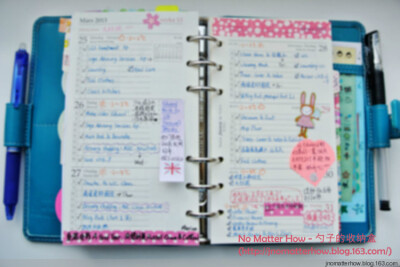 春夏的期盼——Filofax Metropol Personal in Kingfisher Blue (Part 2) 【勺子 - No Matter How-勺子的收纳盒