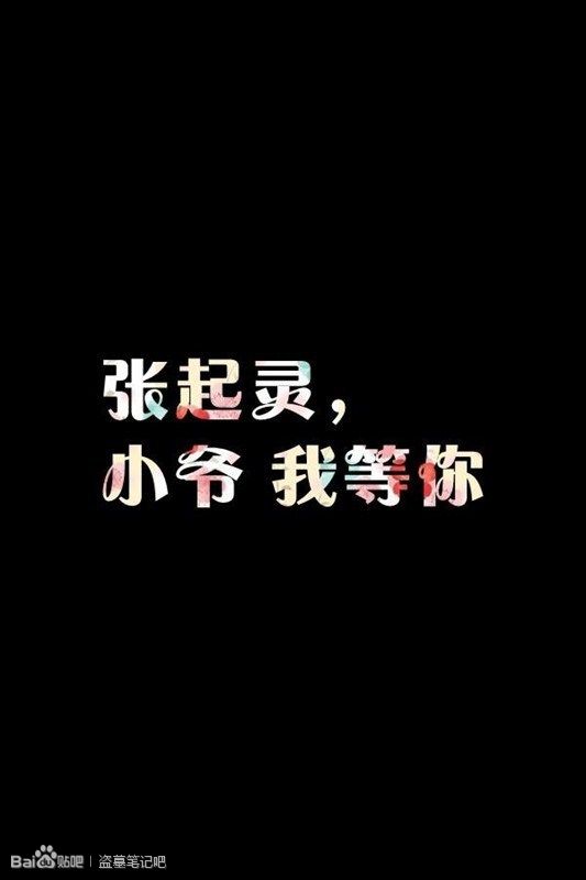 张起灵，小爷，我等你