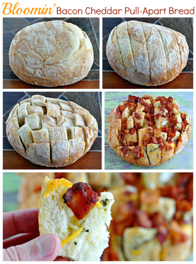 how to make bloomin bacon cheddar pull apart bread