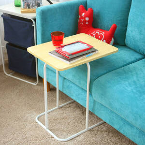 潮土简约时尚客厅沙发边几角几 移动电脑桌茶几小边桌