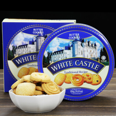 进口曲奇马来西亚白色城堡奶油曲奇饼干g