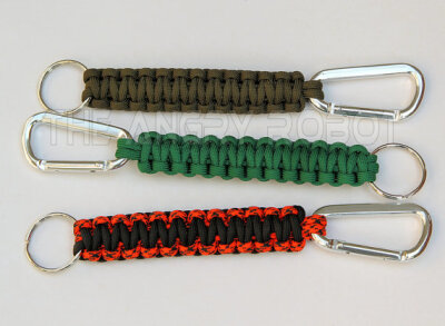 Paracord Keychain Lanyard with Carabiner - You Choose The Colors