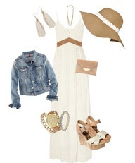 Maxi dress (minus the jean jacket