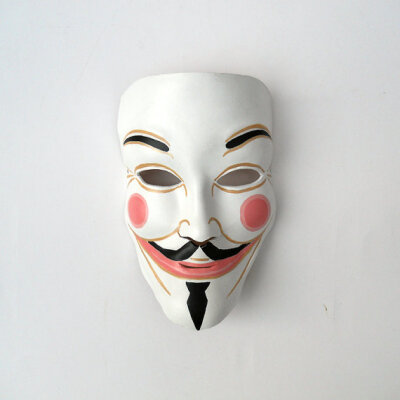 mask for V。白色人脸皮个面具。特别的#万圣节#面具