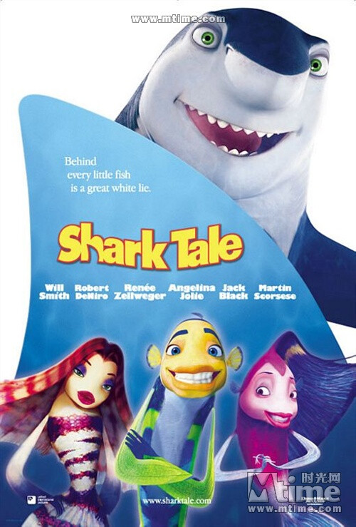 鲨鱼故事Shark Tale(2004)影片模拟人类社会，讲述了一个带有黑色喜剧味道的黑帮故事。海底黑帮老板之子被一艘大船上扔下的铁锚砸死，但一条名为奥斯卡的鱼稀里糊涂地成了目击者，因而卷入了一场本与他无关的黑道纠纷中……