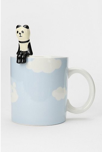 坐在云端的小熊猫 陶瓷马克杯