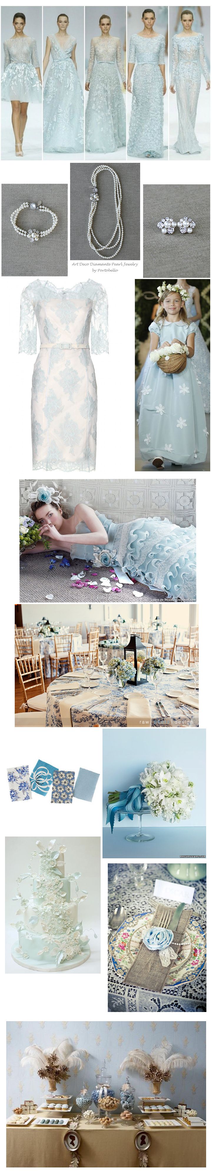 Baby Blue Themed Wedding