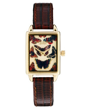 Image 1 of Olivia Burton Mini Butterfly Square Watch