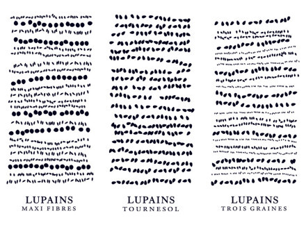 #古田路9号#=====Lupains 面包===== Lupains is a bold, graphic and simple design. Inspired by the shape of seeds in cereal this design brings a concept that is visually appealing and brings together a complete brand. Read more about this design by The Good Doers after the jump!