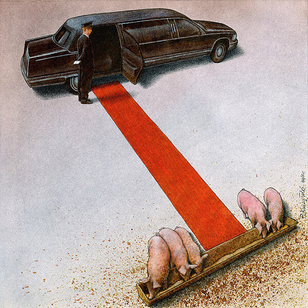 【插画】Pawel Kuczynski，波兰插画师，出生于1976年，作品充满讽刺性、隐喻和想象力，更多作品可见他的官网：http://t.cn/zRoTZCo。