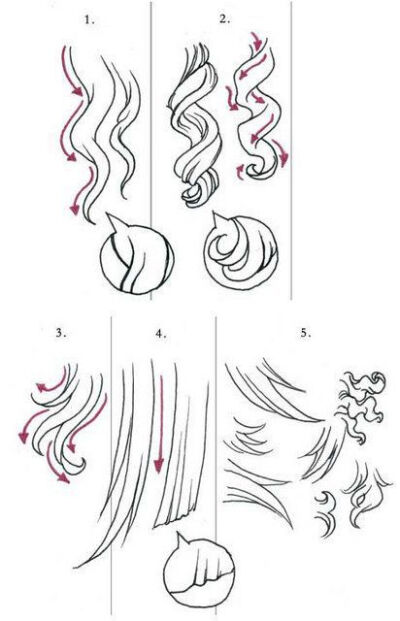 hair drawing