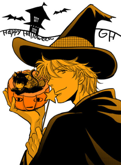 #银土# 转coco小姐推。Happy halloween(☆^ー^☆)小小的副长超可爱XDDD【via twi ここ