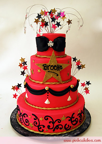 Bat Mitzvah Hollywood Star Cake