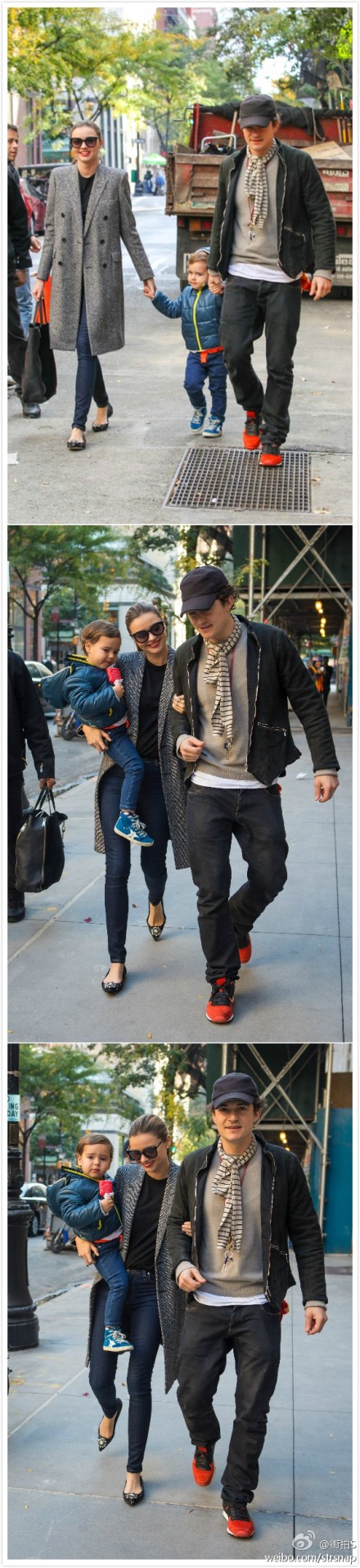 kerr# 10-26 带着flynn同orlando大方亮相甜蜜同游nyc~~看着小开花