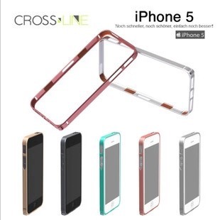 正品Cross line iPhone5手机壳 超薄0.7mm外壳 铝合金属边框SP 5