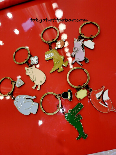 ANIMALSCUTEKEYRINGS~~~~文艺金属质感动物钥匙圈款