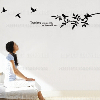 包邮田园风装饰贴纸 true love wall sticker 韩国lovestory墙贴