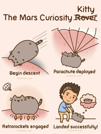 Pusheen Travels to Mars
