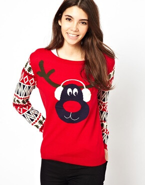 Image 1 of Only Reindeer Christmas Jumper