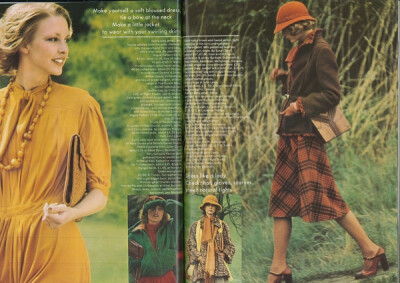 August 1974 - UK Vogue,Karen Bjornson by Toscani