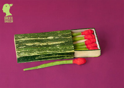 罗马尼亚摄影师 Dan Cretu 使用蔬菜和水果创作的超有趣的食物雕塑——