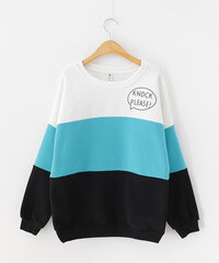 秋装新品男女装韩版情侣装宽松蝙蝠袖卫衣 条纹韩国秋季长袖外套