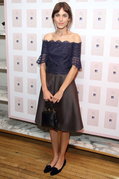 Alexa Chung -- dress by Carven