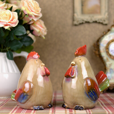 情侣生日礼物趣味创意陶瓷储蓄罐恩爱小鸡存钱罐