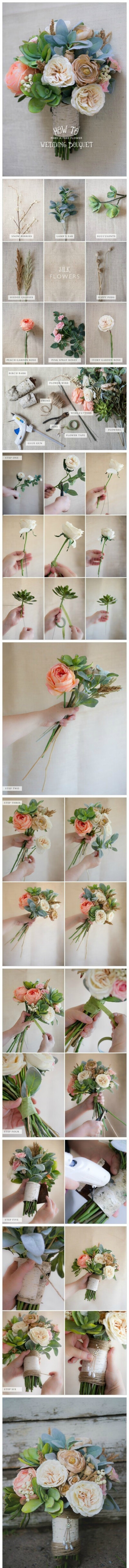 DIY新娘手捧花~各种类型，一定会有你喜欢的哦~