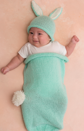 Cottontail Bunny Cocoon &amp; Hat