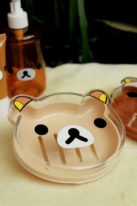 轻松熊 Rilakkuma Face款肥皂盒/收纳盒/卫浴用品（必须选择开头含有【35元包邮】商品的满足35元即可包邮）