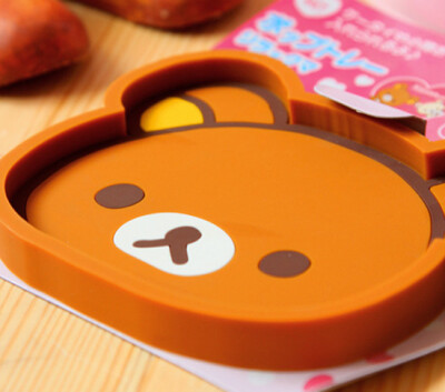 轻松熊Rilakkuma iphone4S手机 隔热杯垫车用防滑垫（必须选择开头含有【35元包邮】商品的满足35元即可包邮）