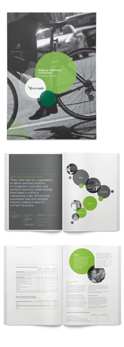 VicRoads - Annual Report 2010%27 who cares what it says... Look at those colour combos!