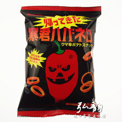 日本进口零食东鸠桃哈多tohato暴君蒜香劲辣薯圈马铃薯脆圈g