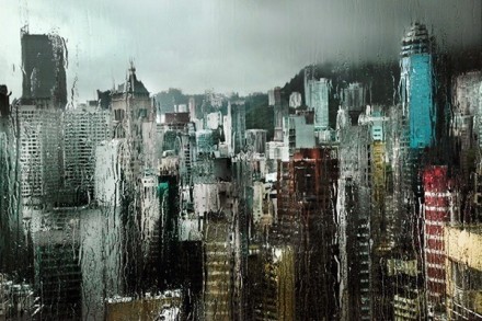 雨中香港，这些稍纵即逝的瞬间尤为美丽动人。丨法国摄影师：Christophe Jacrot