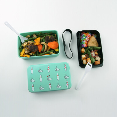 创意zakka便当盒 耐高温双层饭盒 日式餐盒保鲜盒