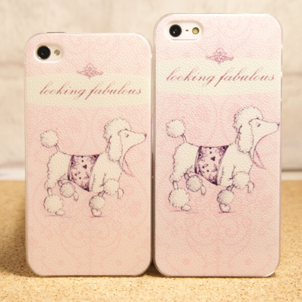 荔枝纹硬壳iphone4/4s贵宾狗萌物卡通手机壳iphone5/5S彩绘保护壳http://item.taobao.com/item.htm?spm=a1z10.1.w6568654-4672290455.46.LAcOSW&amp;id=36068670639