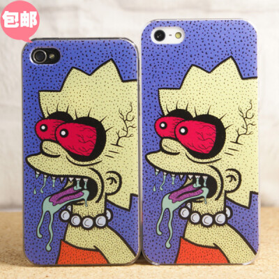 iphone 4/4s iphone5苹果手机壳原宿麻叶辛普森潮牌欧美风手机壳http://item.taobao.com/item.htm?spm=a1z10.1.w6568656-4672181739.31.LAcOSW&amp;id=25567900767