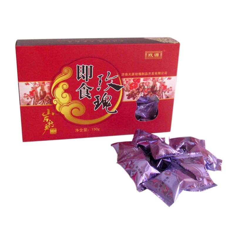 【山东特产】 平阴即食玫瑰软糖 玫瑰糖果 休闲食品实惠盒装 150g